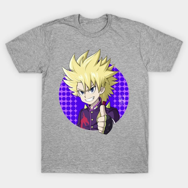 Wakiya from Beyblade Burst and Evolution T-Shirt by Kaw_Dev